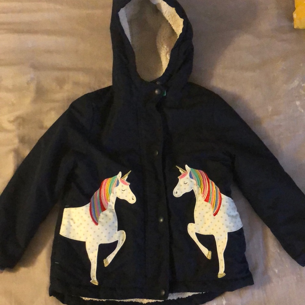 Mini Boden Sherpa Lined Anorak Size 5-6